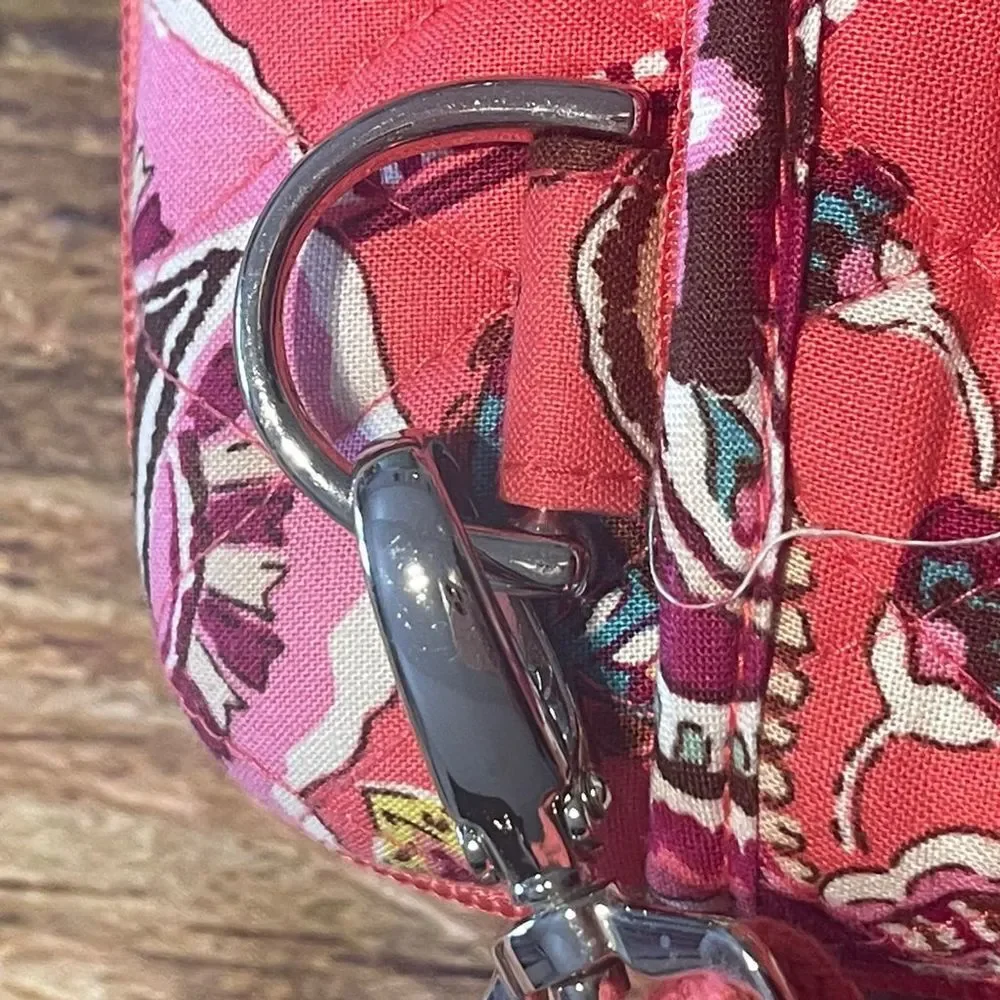 Vera Bradley Call Me Coral Crossbody Tablet Case Paisley Multicolor Cotton